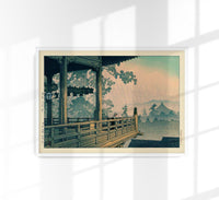 Nigatsudo Temple, Nara by Hasui Poster – Japanese Woodblock Print Shin-Hanga Fine Art — Ansicht 1