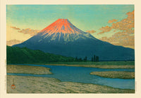 Mount Fuji Fujikawa by Hasui Poster – Japanese Woodblock Print Shin-Hanga Fine Art — Ansicht 4
