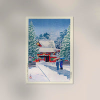 Snow at Hie Shrine – Fine Art Print | Japanische Winterkunst | Hasui Kawase — Ansicht 2