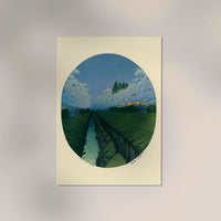 Cherry Blossoms in the Night by Hasui – Shin-hanga Art Print Fine Art Poster — Ansicht 2