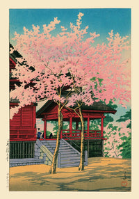 Kiyomizu Hall, Ueno – Fine Art Canvas von Kawase Hasui | Shin-Hanga Kunstdruck — Ansicht 8