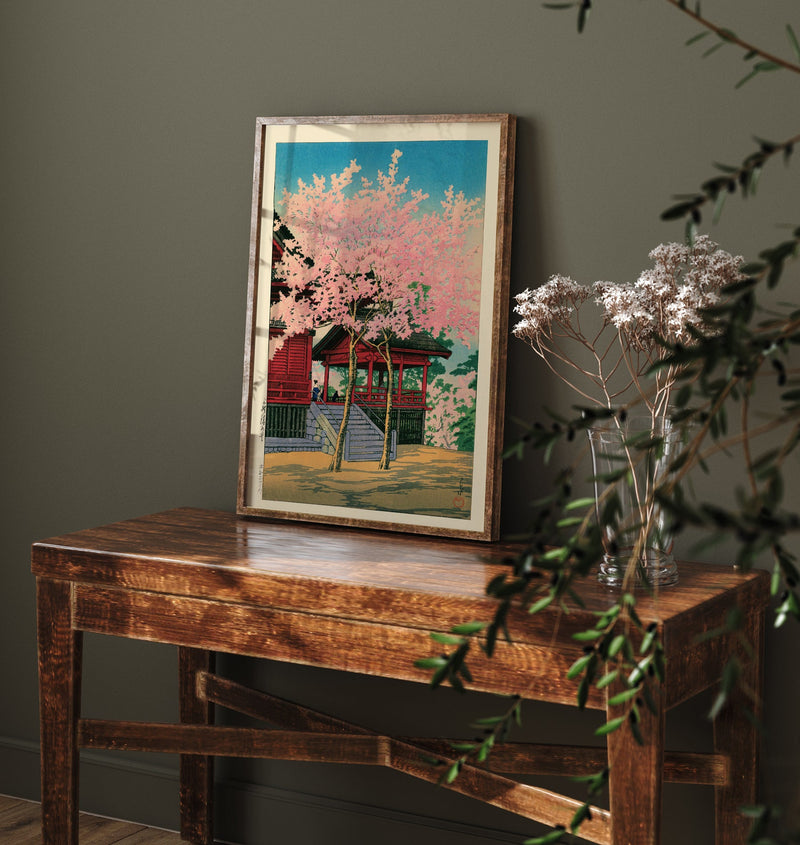 Kiyomizu Hall, Ueno – Fine Art Canvas von Kawase Hasui | Shin-Hanga Kunstdruck — Ansicht 6
