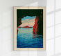 Kōjaku Cavern at Oga Peninsula – Fine Art Canvas von Kawase Hasui