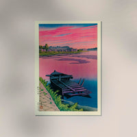 Akita Tsuchizaki – Hasui Kawase Shin-Hanga Woodblock Print Japanese Landscape — Ansicht 3