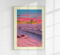 Morning Sea at Shiribeshi Poster – Hasui Kawase Japanese Woodblock Print Fine Art