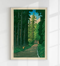 Road to Nikko – Fine Art Print UV-resistant | Hasui Kawase Poster — Ansicht 1