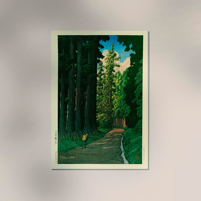 Road to Nikko – Fine Art Print UV-resistant | Hasui Kawase Poster — Ansicht 3