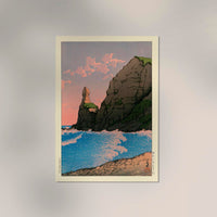 Setakamu Rocks in Shiribe – Fine Art Print von Hasui Kawase — Ansicht 2