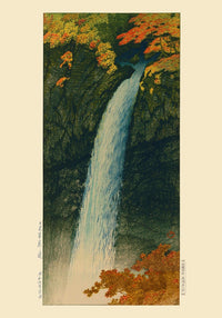 Kegon Waterfalls at Nikko – Fine Art Canvas | Kawase Hasui Shin-hanga Art Print — Ansicht 2