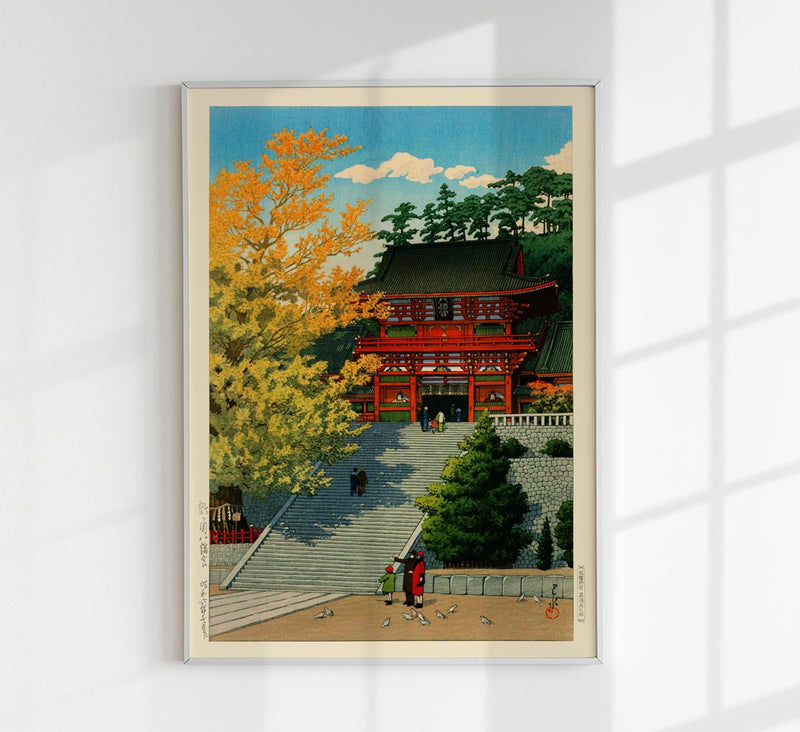 Tsuruokahachimangu by Hasui – Fine Art Print UV-resistent Canvas Edition — Patroa Studio
