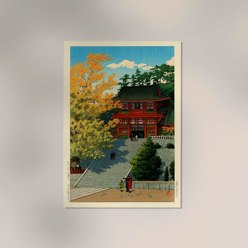 Tsuruokahachimangu by Hasui – Fine Art Print UV-resistent Canvas Edition — Ansicht 2