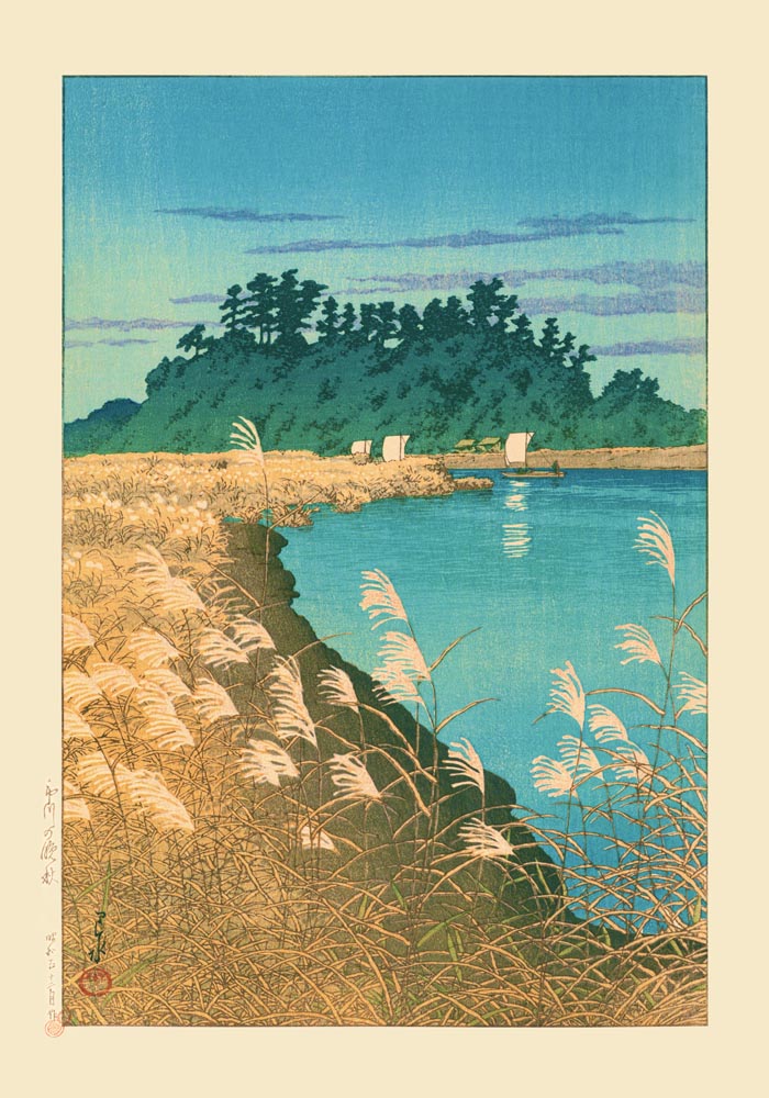 Late Autumn – Fine Art Print | Hasui Kawase Poster | Premium Quality — Ansicht 3