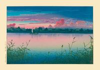 Early Autumn in Urayasu by Kawase Hasui – Fine Art Poster UV-beständig — Ansicht 3