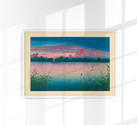 Early Autumn in Urayasu by Kawase Hasui – Fine Art Poster UV-beständig — Ansicht 1