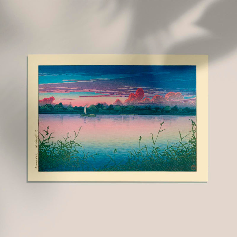 Early Autumn in Urayasu by Kawase Hasui – Fine Art Poster UV-beständig — Ansicht 2