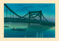 Kiyosu Bridge – Fine Art Canvas Print von Kawase Hasui, Shin-Hanga — Ansicht 3