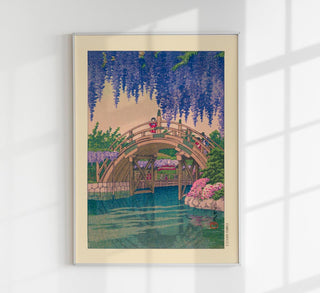 Girl on Bridge by Hasui – Fine Art Print | UV-Resistant | Canvas Edition