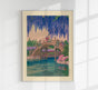 Girl on Bridge by Hasui – Fine Art Print | UV-Resistant Canvas