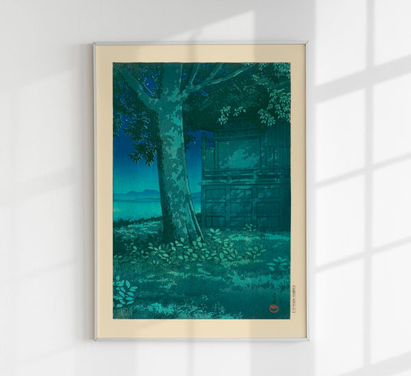 Hachirōgata Lagoon, Akita by Kawase Hasui – Fine Art Print UV-resistant Canvas