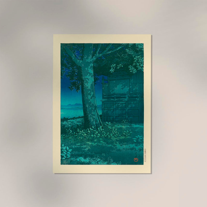 Hachirōgata Lagoon, Akita by Kawase Hasui – Fine Art Print UV-beständig Canvas — Ansicht 2