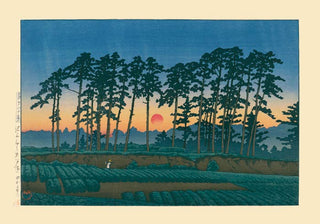 Setting Sun – Japanische Kunst | Fine Art Print | UV-beständig