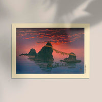 Dawn at Futamigaura – Kawase Hasui Kunstdruck | Fine Art Print Japanische Landschaftskunst — Ansicht 2