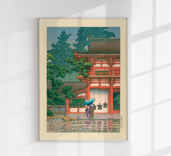 Kasuga Shrine – Fine Art Canvas Poster Kawase Hasui Japanischer Tempeldruck