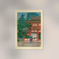 Kasuga Shrine - Fine Art Canvas Poster Kawase Hasui Japanese Temple Print — Ansicht 2