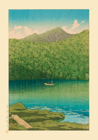 Morning at Tsutanuma Pond – Hasui Print | Fine Art Poster | UV-resistant — Ansicht 3