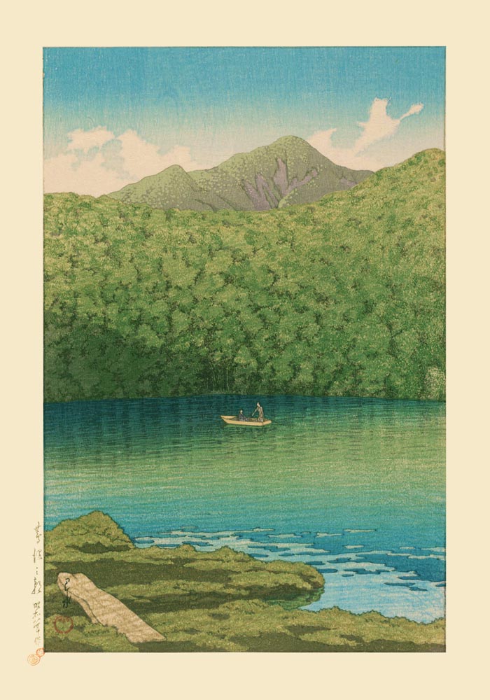 Morning at Tsutanuma Pond – Hasui Print | Fine Art Poster | UV-resistant — Ansicht 3
