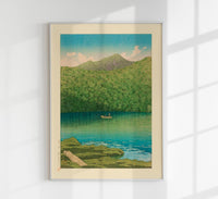 Morning at Tsutanuma Pond – Hasui Print | Fine Art Poster | UV-resistant — Ansicht 1