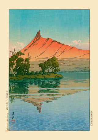 Onuma Park in Hokkaido Art Print by Kawase Hasui – Fine Art Print | Japanischer Stil | UV-resistent