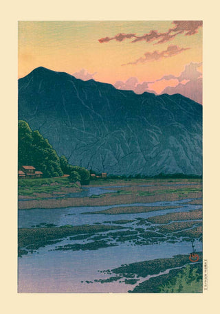 Chichibu In The Evening Art Print by Kawase Hasui – Shin‑hanga | Fine Art | Canvas
