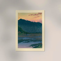 Chichibu In The Evening Art Print by Kawase Hasui – Shin‑hanga Wandbild — Ansicht 2