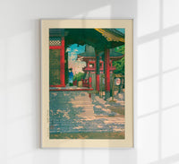 Meguro Fudo Temple – Hasui Kawase Poster | Fine Art Print UV-beständig — Ansicht 1