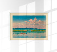 Views of the Tokaido Lake Art Print by Kawase Hasui – Fine Art Print UV-resistant Made in Berlin — Ansicht 1