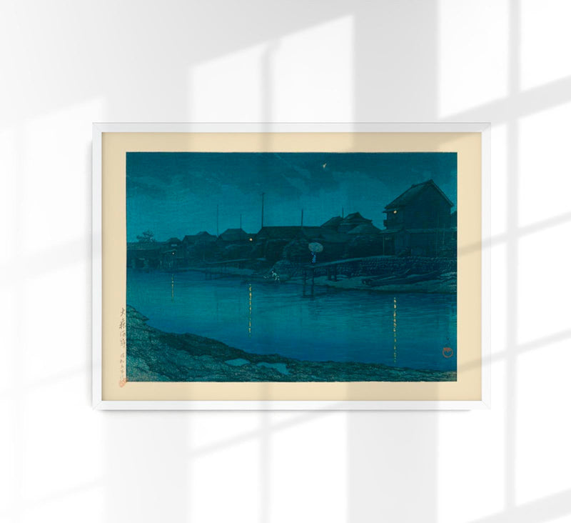 Ōmori Coast Art Print by Kawase Hasui – Fine Art Druck | Japanische Landschaftskunst — Patroa Studio