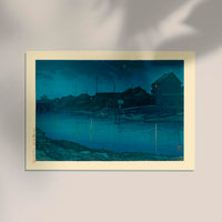 Ōmori Coast Art Print by Kawase Hasui – Fine Art Druck | Japanische Landschaftskunst — Ansicht 2