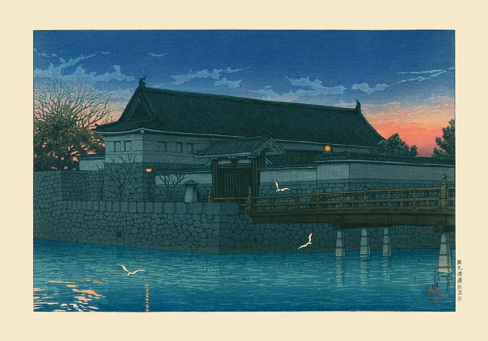 Hirakawa Gate Art Print – Kawase Hasui | Shin-Hanga | UV-beständig — Ansicht 3