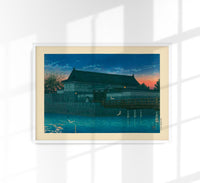 Hirakawa Gate Art Print – Kawase Hasui | Shin-Hanga | UV-beständig — Ansicht 1