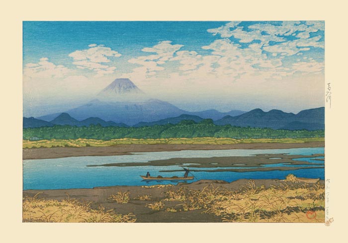 Hasui Mt. Fuji Seen Art Print – Kawase Hasui Art Print — Ansicht 3