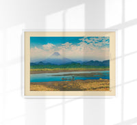 Hasui Mt. Fuji Seen Art Print – Kawase Hasui Art Print — Ansicht 1