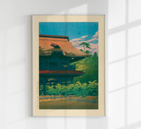 Kenchō Temple, Kamakura – Fine Art Kunstdruck Canvas Kawase Hasui — Ansicht 1