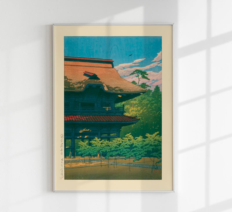 Kenchō Temple, Kamakura – Fine Art Kunstdruck Canvas Kawase Hasui — Patroa Studio