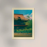 Kenchō Temple, Kamakura – Fine Art Kunstdruck Canvas Kawase Hasui — Ansicht 2