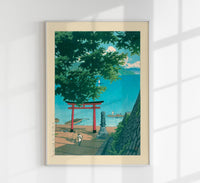 Nikkō Chūzenji Lake, Utagahama Art Print by Kawase Hasui – Japanische Holzschnittkunst — Ansicht 1