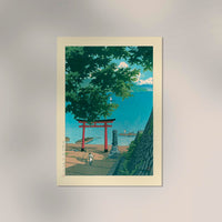 Nikkō Chūzenji Lake, Utagahama Art Print by Kawase Hasui – Japanische Holzschnittkunst — Ansicht 2