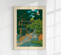 Kumagaya Shrine Art Print – Kawase Hasui Ukiyo-e Art Print — Ansicht 1