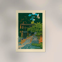 Kumagaya Shrine Art Print – Kawase Hasui Ukiyo-e Art Print — Ansicht 2