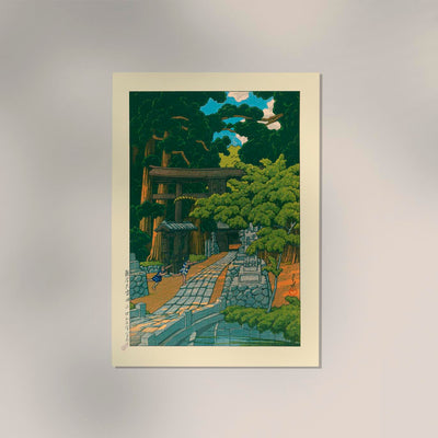 Kumagaya Shrine Art Print – Kawase Hasui Ukiyo-e Art Print